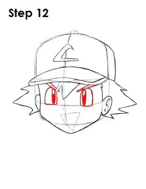 Como desenhar o Ash Ketchum (pokemon) 