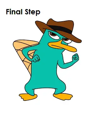 perry the platypus drawing