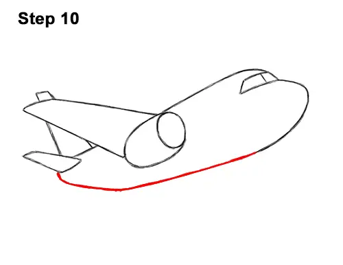 How to Draw Cartoon Airplane 10