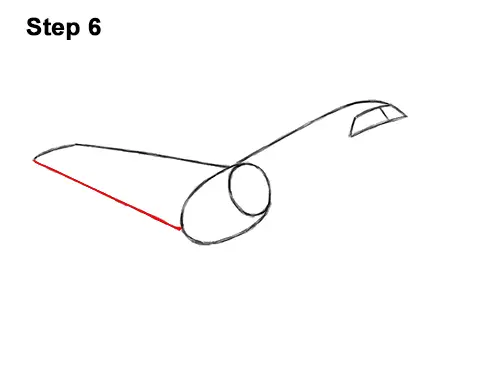 How to Draw Cartoon Airplane 6