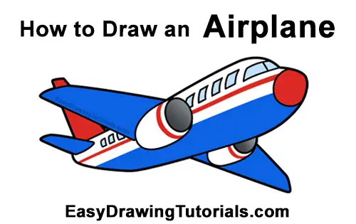 How to Draw an Airplane VIDEO & Step-by-Step Pictures