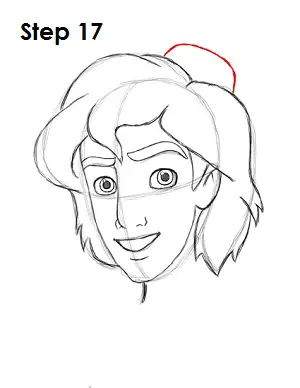 How to Draw Aladdin Step 17