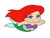 How to Draw Ariel the Little Mermaid Mini