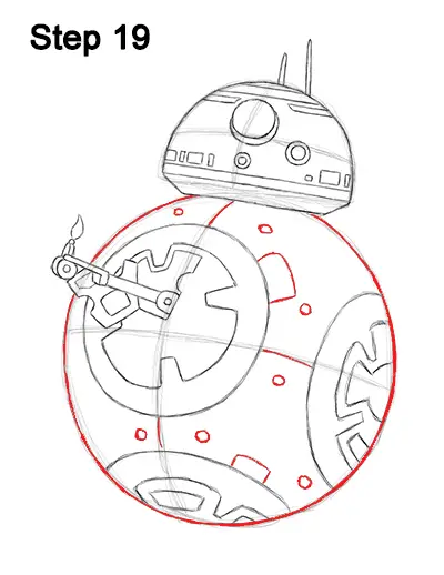 Draw BB-8 Force Awakens 19