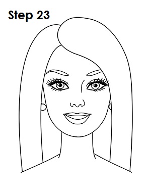 easy way to draw barbie