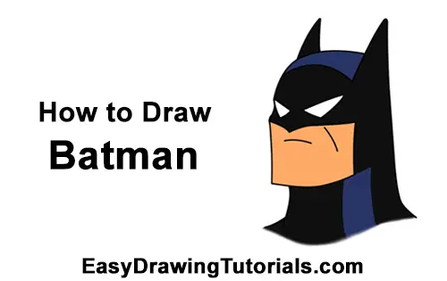 How to Draw Batman Head Animated Series DC