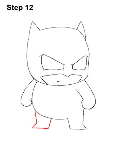 Draw Mini Chibi Little Batman 12