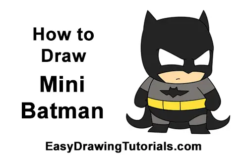 How To Draw Batman Mini