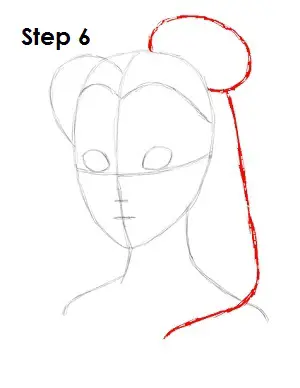 How to Draw Belle Step 6