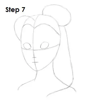 How to Draw Belle Step 7