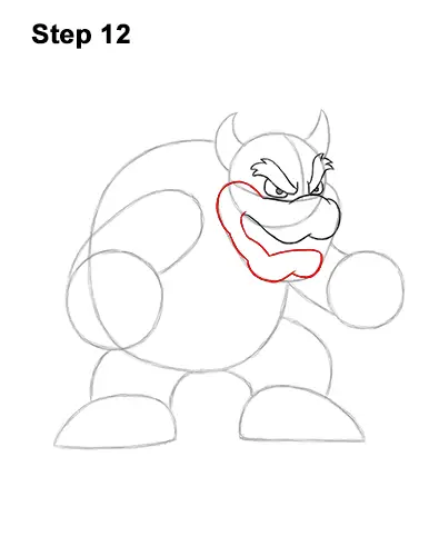 How to Draw Bowser Super Mario Nintendo Full Body 12