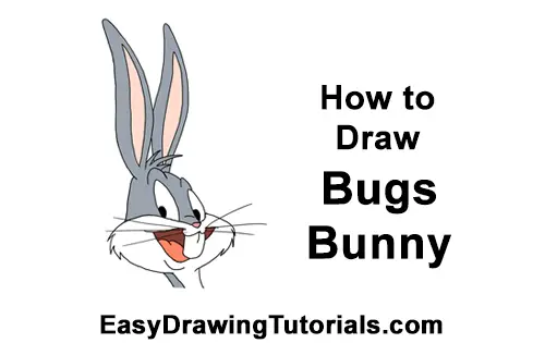 How to Draw Bugs Bunny Head Looney Tunes