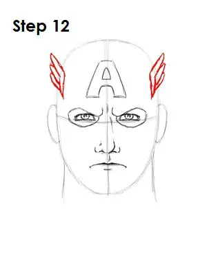 Draw Captain America Step 12