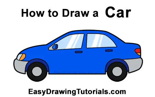 How to Draw Cartoon Car Automobile Vehicle Clipart