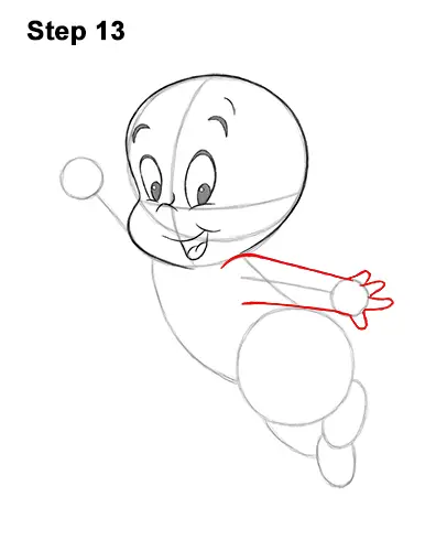 How to Draw Casper the Friendly Ghost Halloween 13