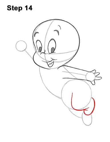 How to Draw Casper the Friendly Ghost Halloween 14