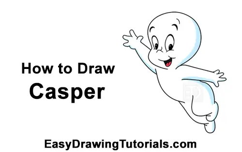 How to Draw Casper the Friendly Ghost Halloween