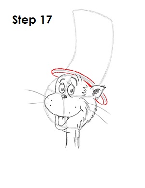Draw Cat in the Hat 17