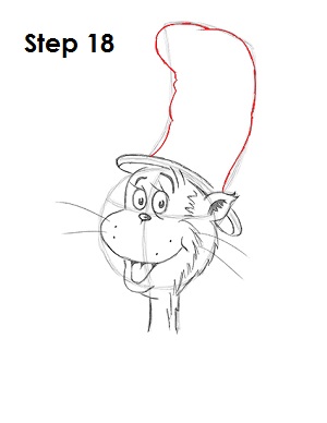 Draw Cat in the Hat 18