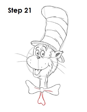 Draw Cat in the Hat 21