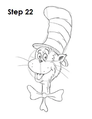 Draw Cat in the Hat 22