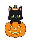 How to Draw Cute Black Cat in Halloween Jack-O'-Lantern Chibi Kawaii