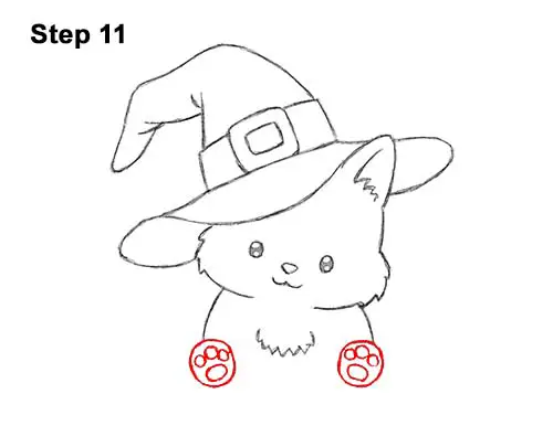 how to draw a cartoon cat step by step