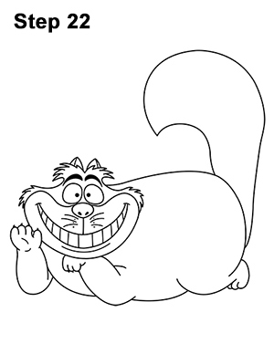 Draw Cheshire Cat Alice 22