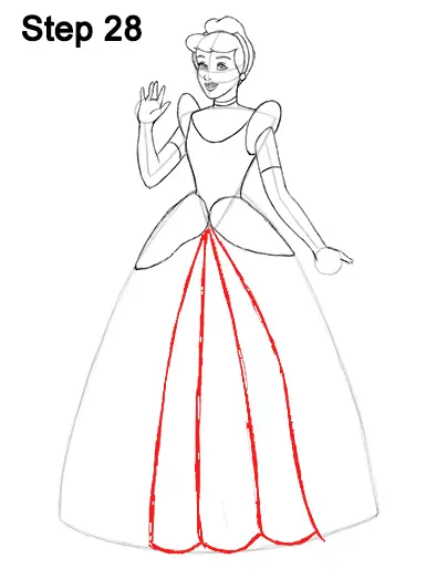 How to Draw Cinderella (Full Body)