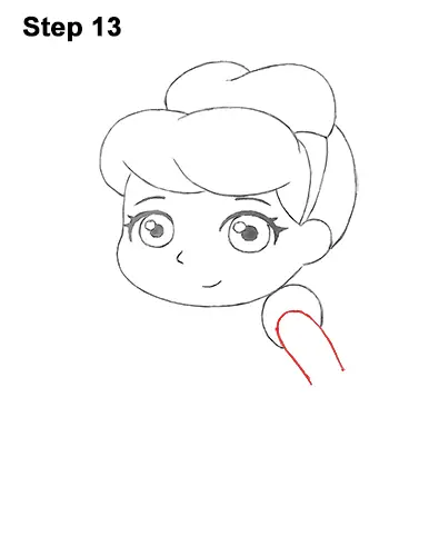 Draw Mini Chibi Little Cinderella 13