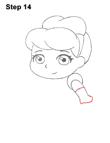 Draw Mini Chibi Little Cinderella 14