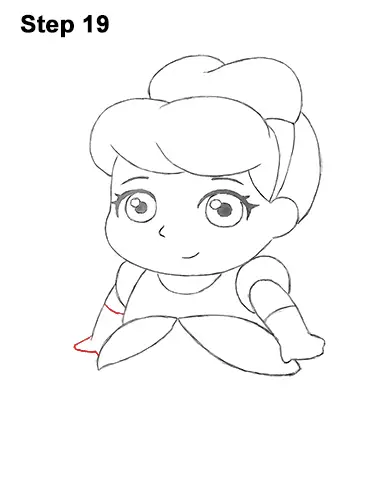 Draw Mini Chibi Little Cinderella 19