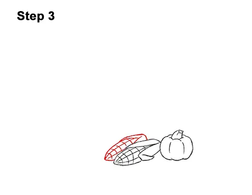 How to Draw Cartoon Cornucopia Thanksgiving 3