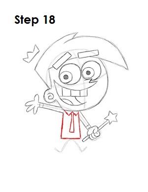 How to Draw Cosmo Step 18