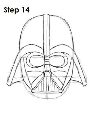 Draw Darth Vader Step 14