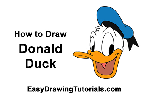 how to draw baby daffy duck