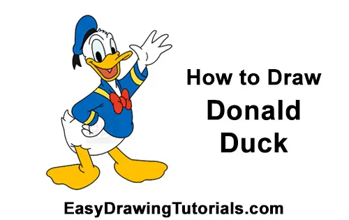 How to Draw Donald Duck Full Body
