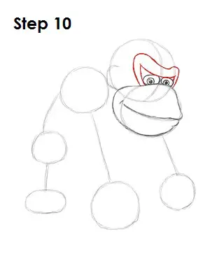 Draw Donkey Kong Step 10