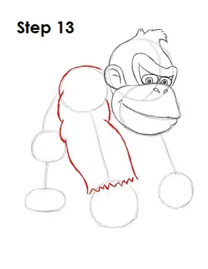 Draw Donkey Kong Step 13