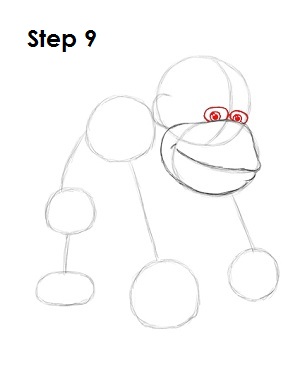 Draw Donkey Kong Step 9