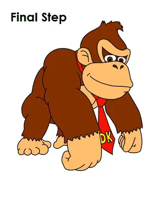 Draw Donkey Kong Completed Drawing
