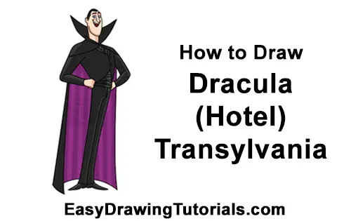 How to Draw Count Dracula Hotel Transylvania