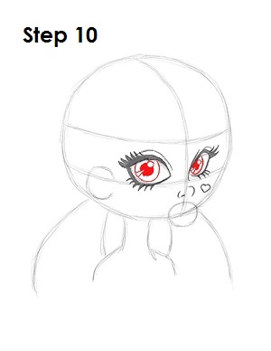 How to Draw Draculaura Step 10
