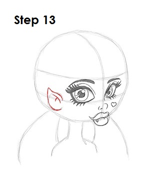 How to Draw Draculaura Step 13