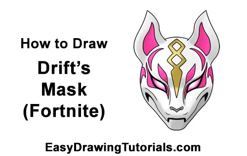 How to Draw Fortnite Max Drift Skin Mask