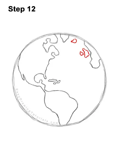 How to Draw Cartoon Planet Earth World Globe Clipart 12