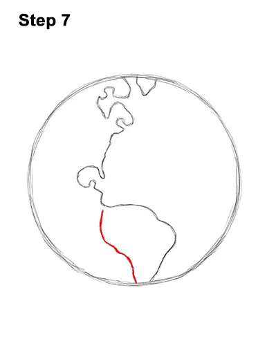 How to Draw Cartoon Planet Earth World Globe Clipart 7