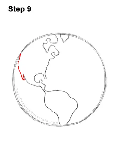 How to Draw Cartoon Planet Earth World Globe Clipart 9
