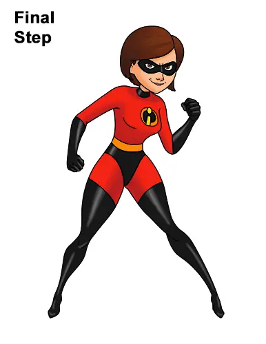 How to Draw Elastigirl Helen Parr Incredibles