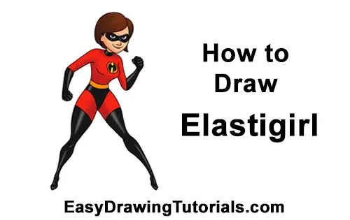 How to Draw Elastigirl Helen Parr Incredibles